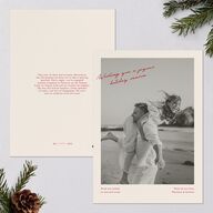 Vintage Film Holiday Holiday Cards Ruby Signature Blank Portrait  Standard