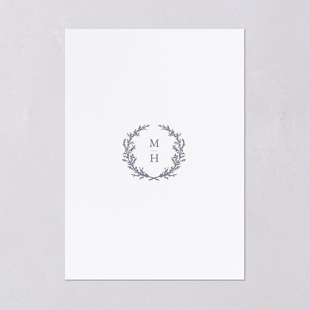 Monogram Branches Wedding Invitations — view 3