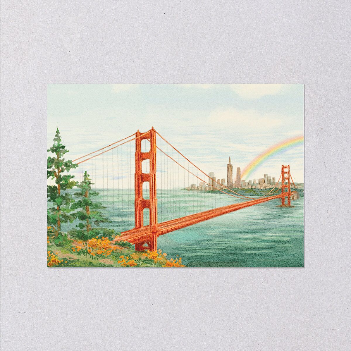 Scenic San Francisco Wedding Enclosure Cards — view 2