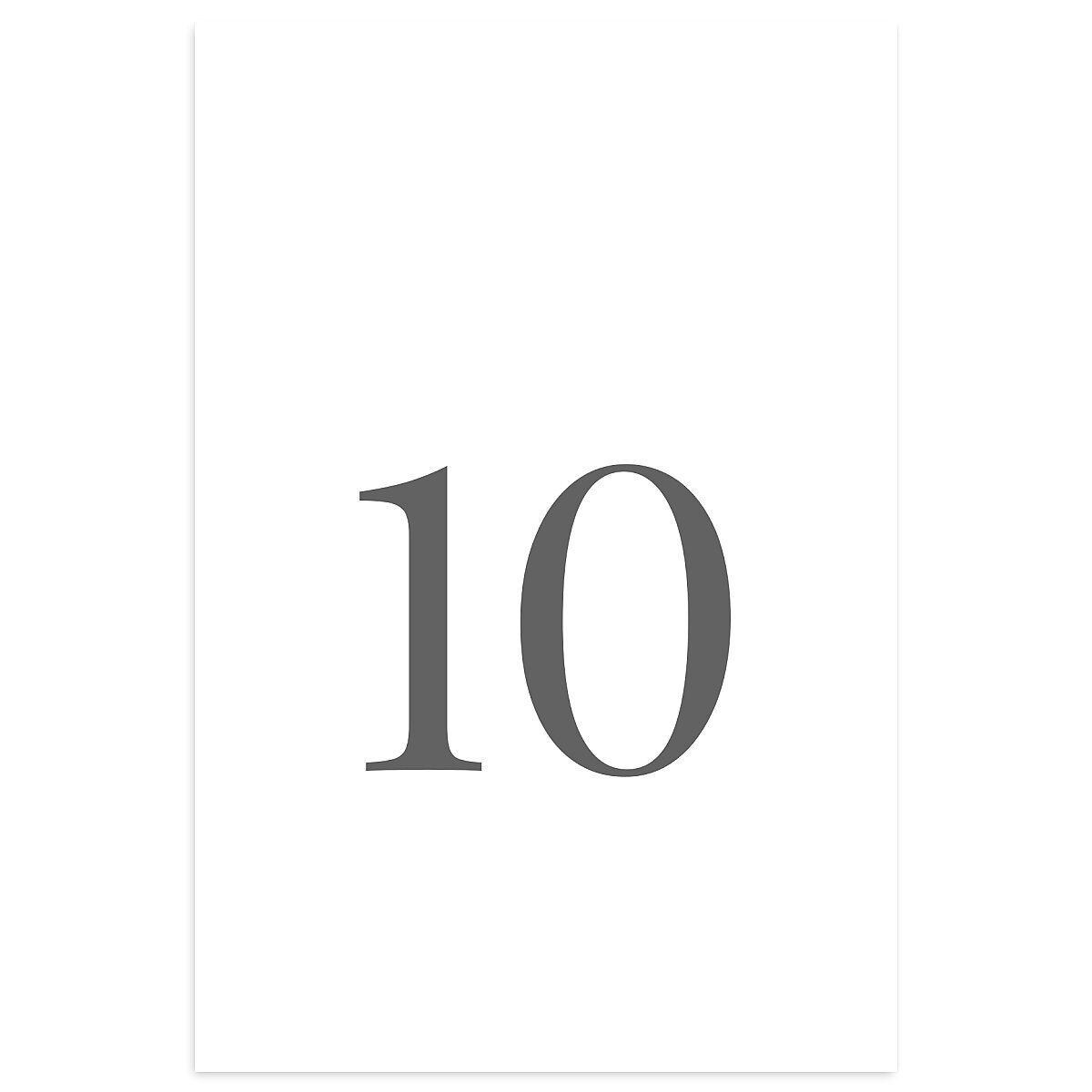 Romantic Calligraphy Foil Table Numbers