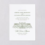 Your Own Classic Italian Venue Wedding Invitations Dark Camo Signature Blank No Standard