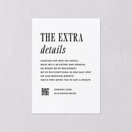 Editorial Promise Wedding Enclosure Cards Pure White Signature Standard