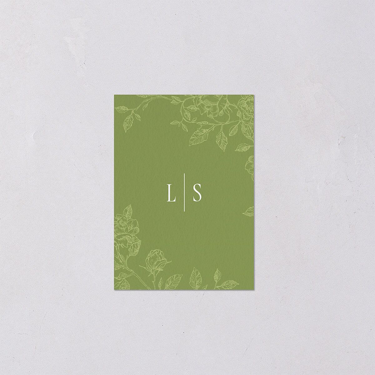 Vintage French Botanical QR Code RSVP Cards Meadow Signature Standard