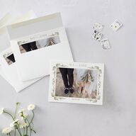 Vintage Ornate Frame Thank You Cards Olive