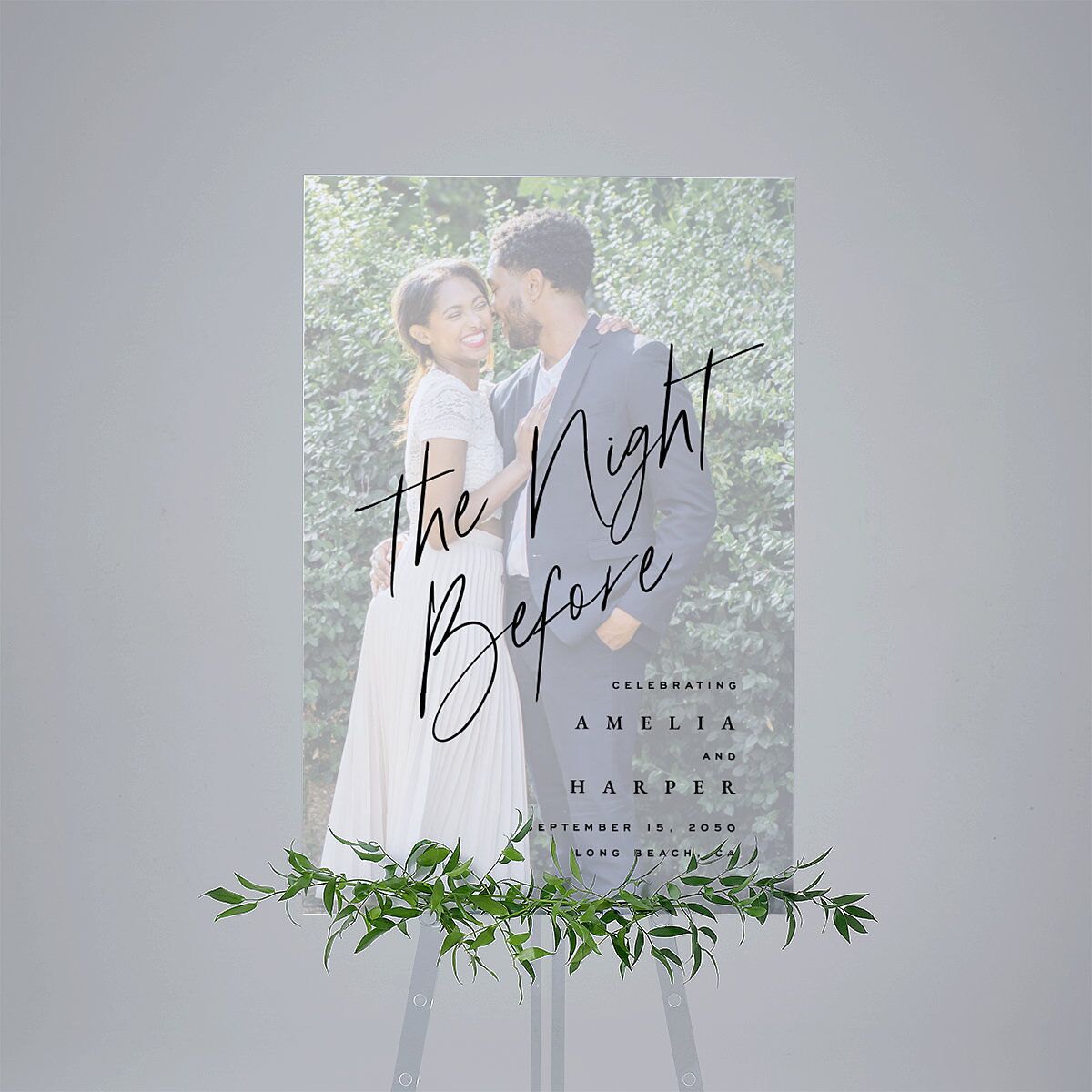The Night Before You Are Mine Photo Standard Welcome Sign Large Pure White Standard Indoor Foam Core L Welcome