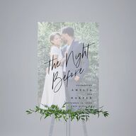 The Night Before You Are Mine Photo Standard Welcome Sign Large Pure White Standard Indoor Foam Core L Welcome