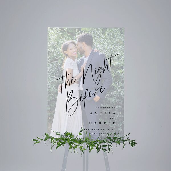 The Night Before You Are Mine Photo Standard Welcome Sign Large Pure White Standard Indoor Foam Core L Welcome