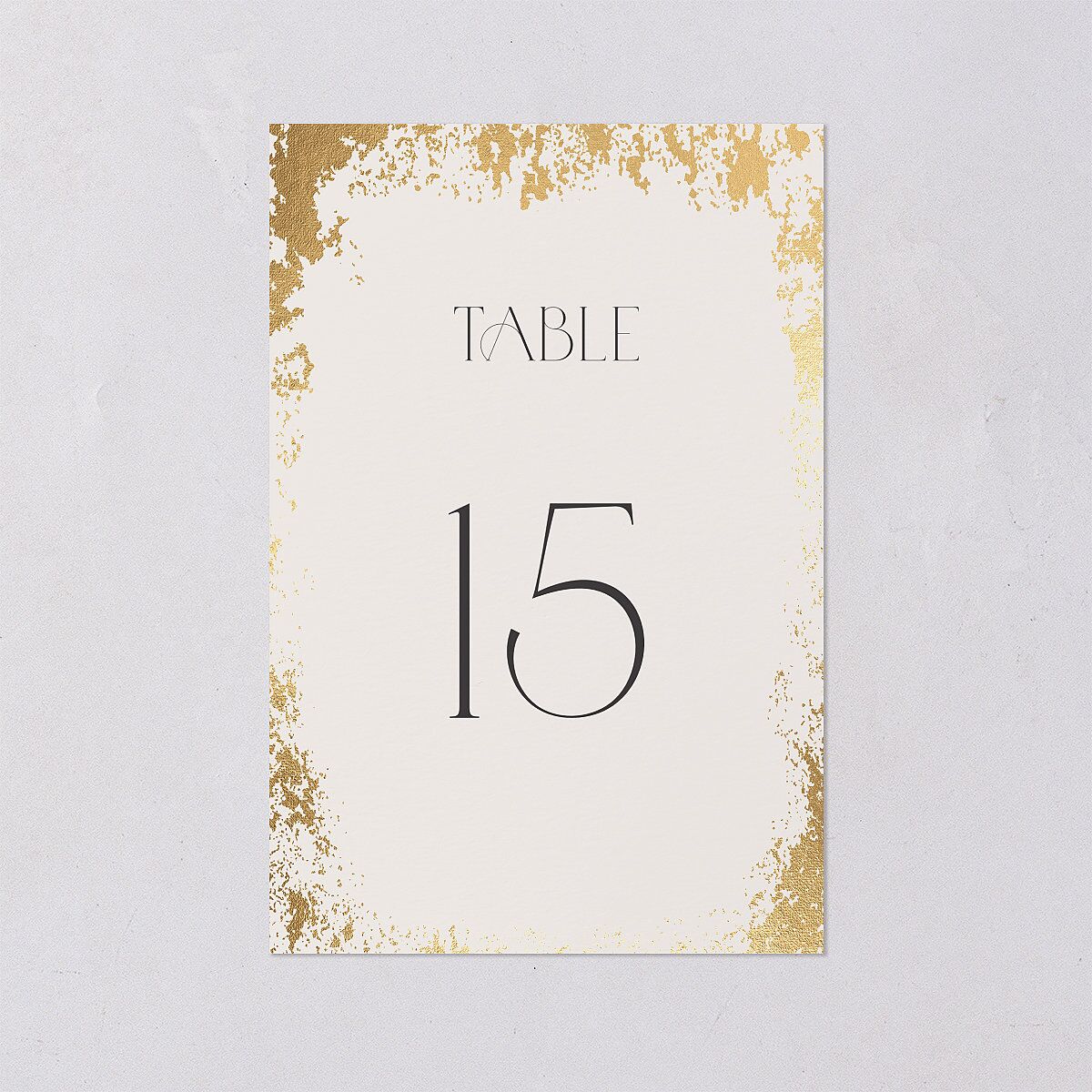 Metallic Edge Table Numbers Gold Champagne Signature