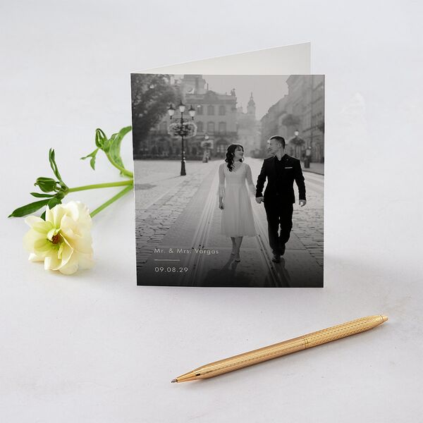 Simple Script Thank You Cards Vintage Pink