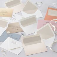 Minimal Leaves Wedding Invitations Bisque Signature Blank No Standard