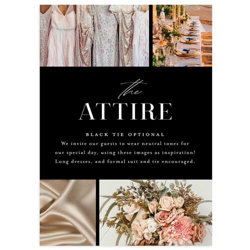 Portrait Gallery Wedding Attire Cards Licorice Signature Standard