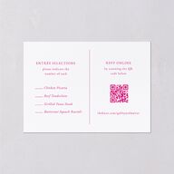 Stay For The Party Wedding Response Cards Hot Pink Signature Standard