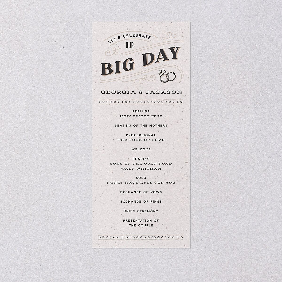Western I Do BBQ Wedding Programs — view 1