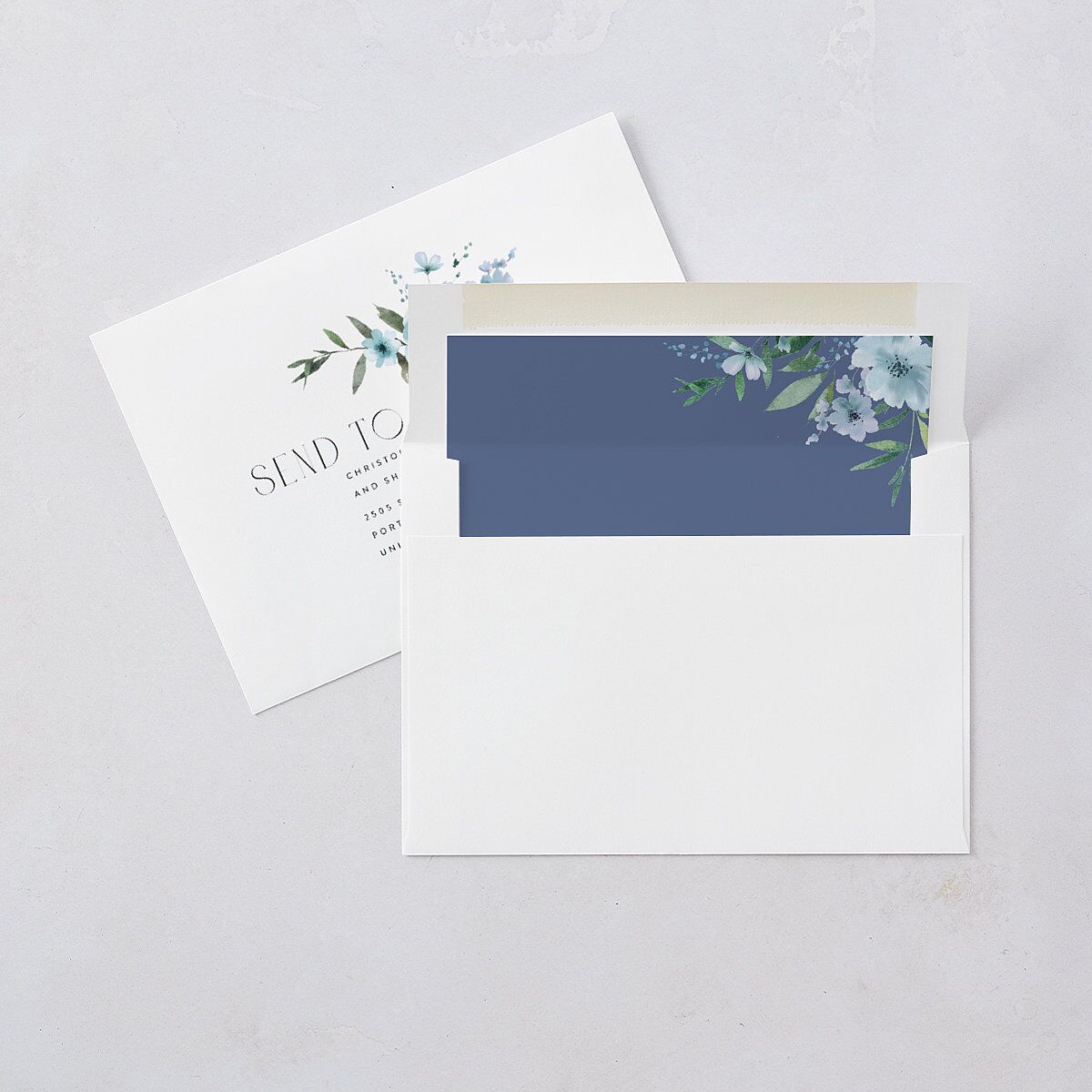 Beloved Union Save The Date Cards Ocean Signature smooth Blank No Standard