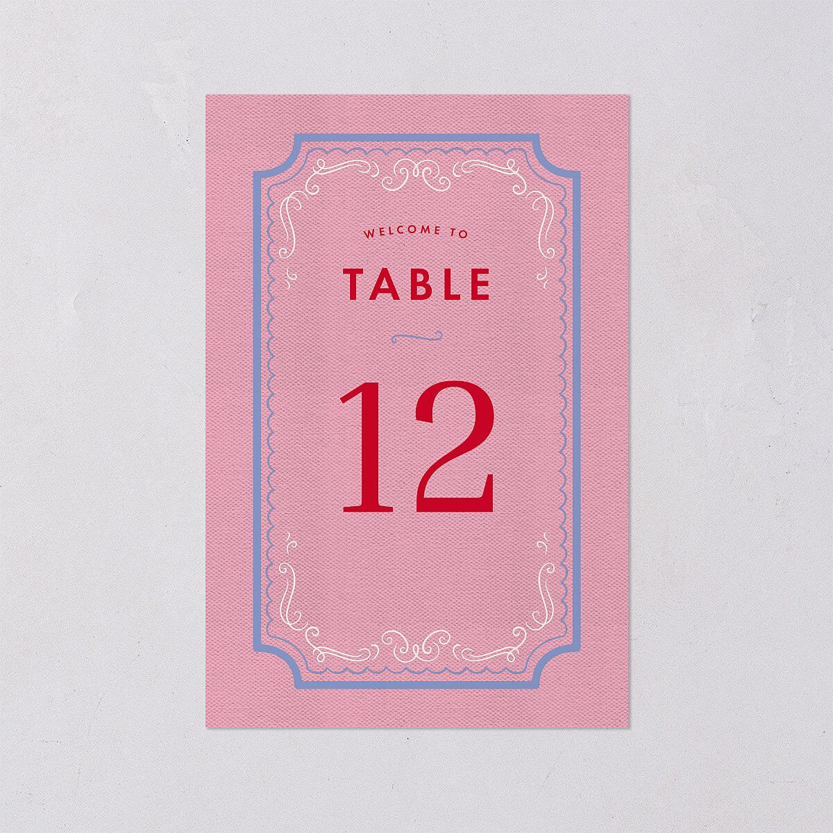 Cinematic Table Numbers Lily Signature