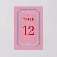 Cinematic Table Numbers Lily Signature