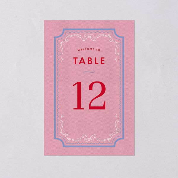 Cinematic Table Numbers Lily Signature