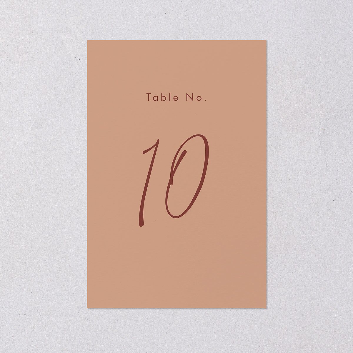 Simple Script Table Numbers Vintage Pink Signature