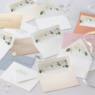 Romantic Garden Euro Envelope Liners Snow Luxe