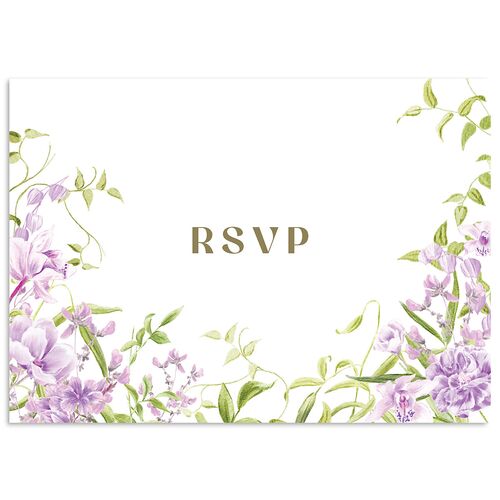Bom Bloom Wedding Response Cards Amethyst Signature Standard