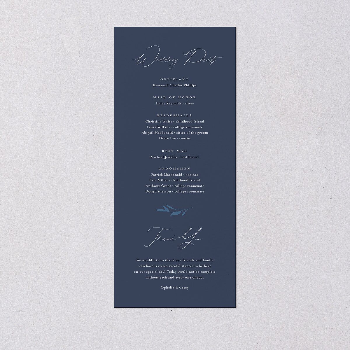 Stefana Crowns Wedding Programs Gold Moody Blue Signature