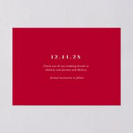 Holiday Bouquet Save the Date Cards Crimson Signature smooth Blank