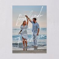 Names Save The Date Cards Shadow Gray Signature smooth Blank No