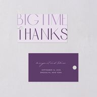 Real Talk Favor Gift Tags Sheer Lilac Signature