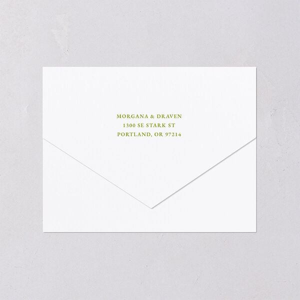 Til Death Do We Disco All-in-One Wedding Invitations Pear Signature Light Both Recipient and Return Addresses No