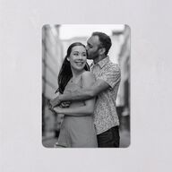 Editorial QR Wedding Response Cards Midnight Signature Rounded