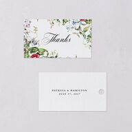 Opulent Garden Foil Favor Gift Tags Gold Pure White Signature