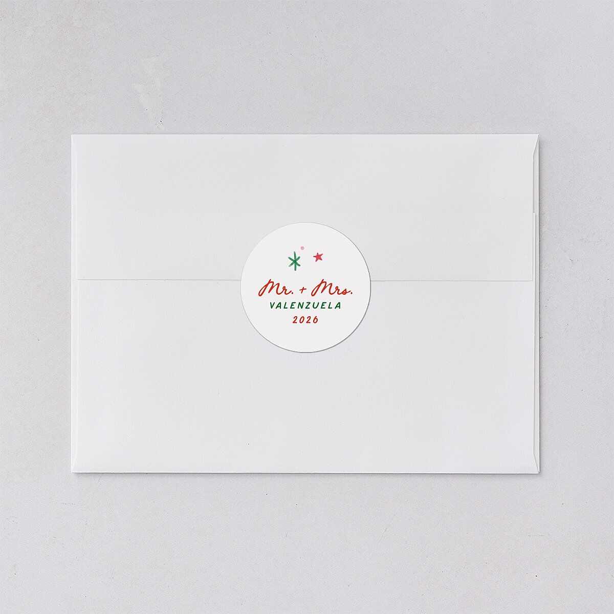 Whimsical Painted Holiday Border Holiday Stickers Scarlet Circle