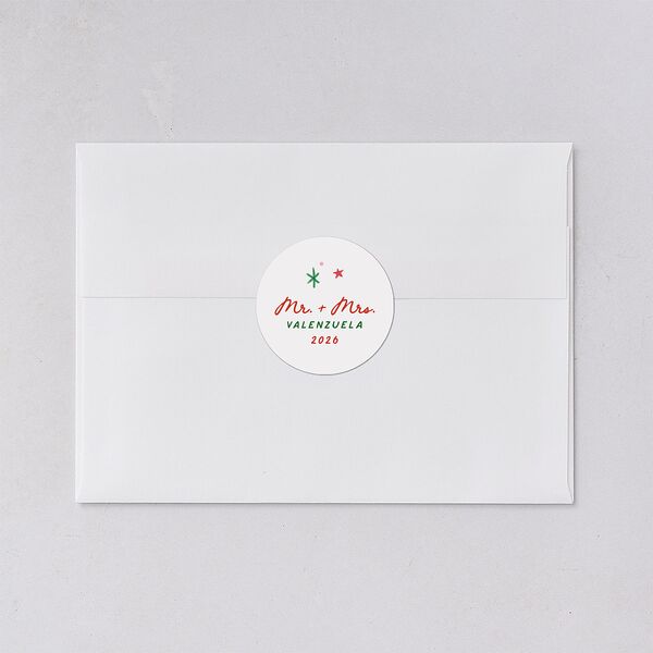 Whimsical Painted Holiday Border Holiday Stickers Scarlet Circle