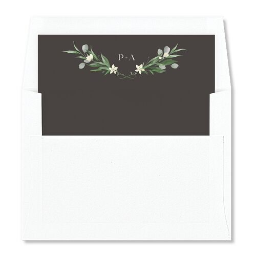 Greenery Laurel Envelope Liners Charcoal Standard