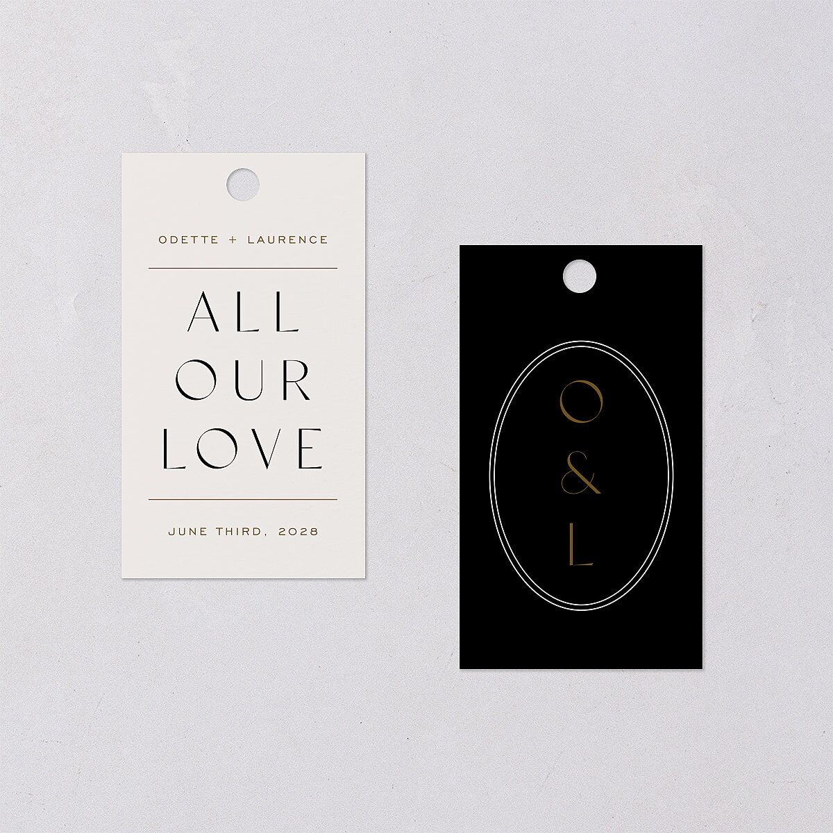 Surround Favor Gift Tags Mist Signature