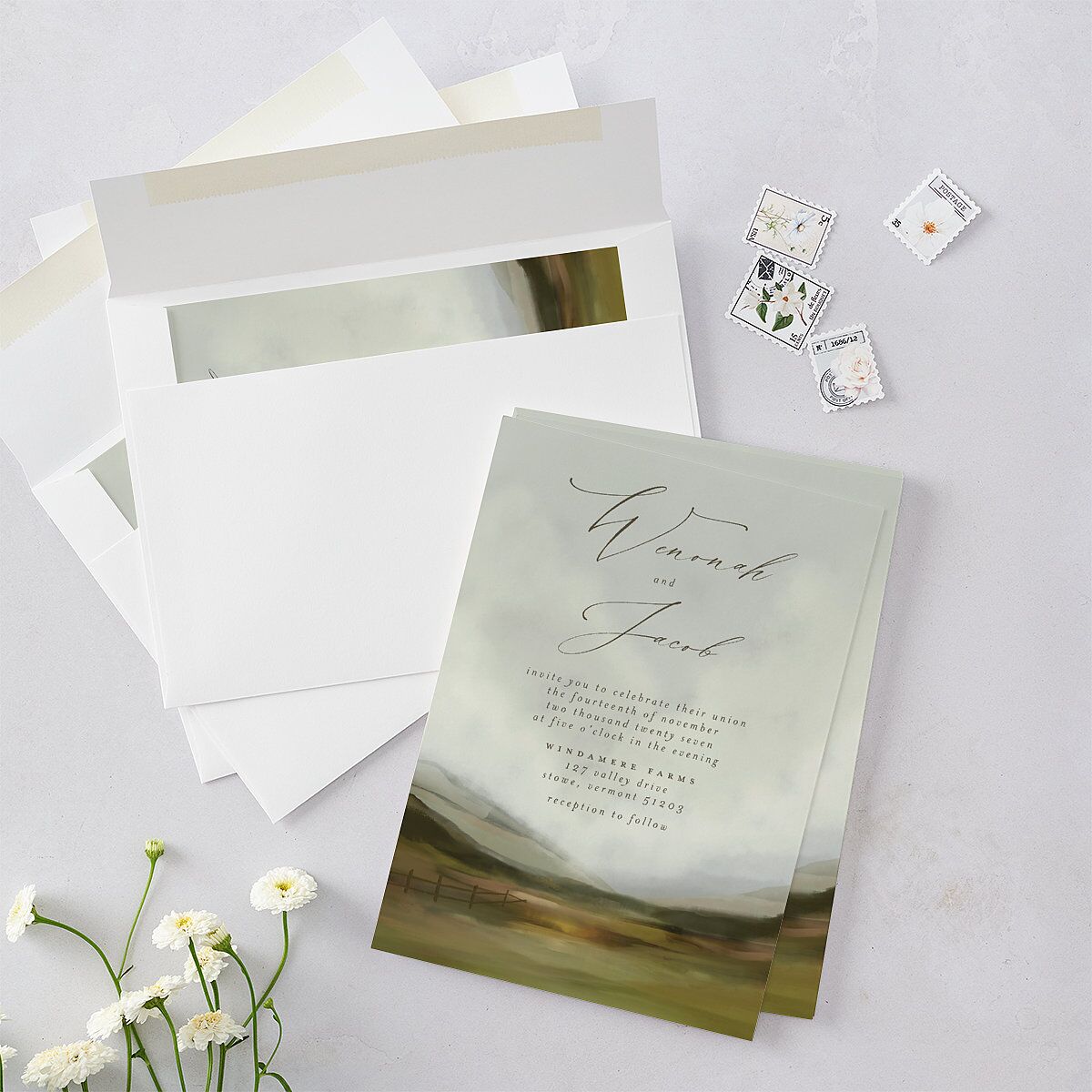 Western Valley Wedding Invitations — view 4