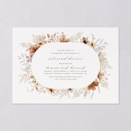 Bohemian Garden Rehearsal Dinner Invitations Cream Signature Blank Standard