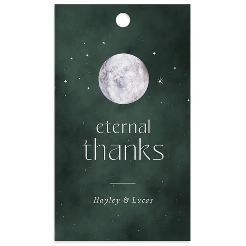 Crystal Forest Favor Gift Tags Hunter Green Signature