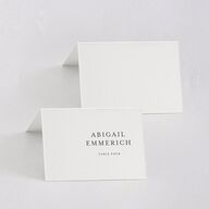 Southern Oak Tree Foil Place Cards Gold Pure White Signature