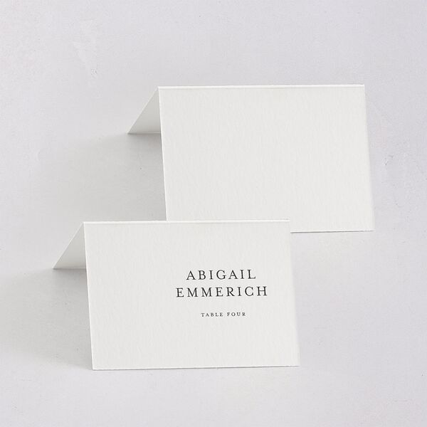 Southern Oak Tree Foil Place Cards Gold Pure White Signature