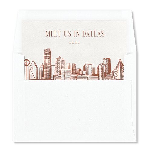 Dallas Skyline Envelope Liners Copper Standard