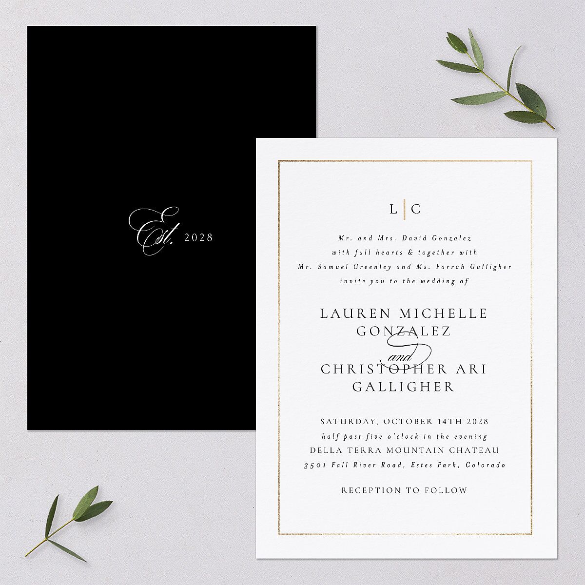 Timeless Frame Wedding Invitations — view 1