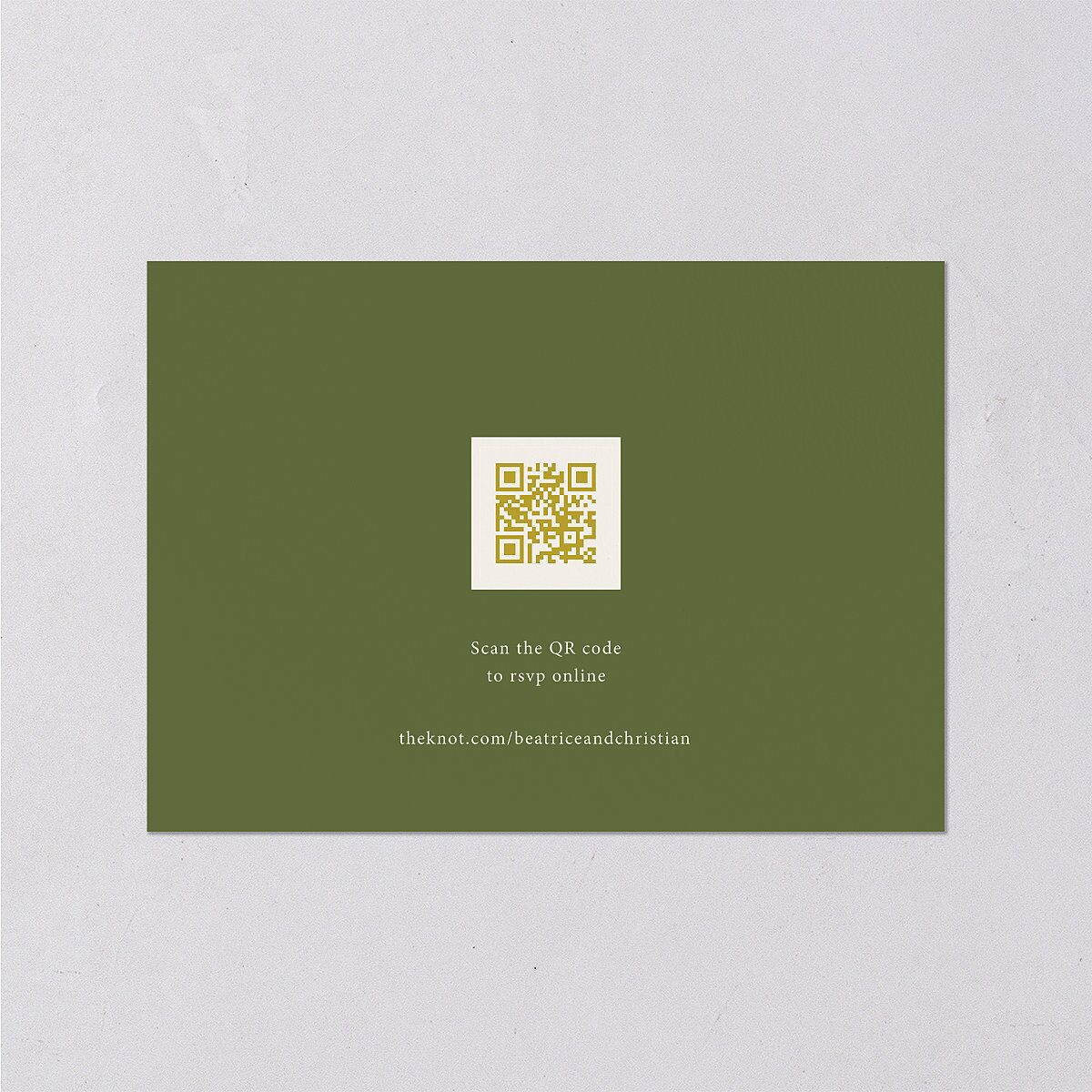 Medieval Renaissance Wedding Response Cards Moss Signature Standard