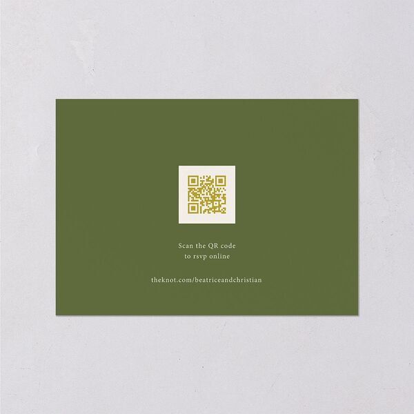 Medieval Renaissance Wedding Response Cards Moss Signature Standard