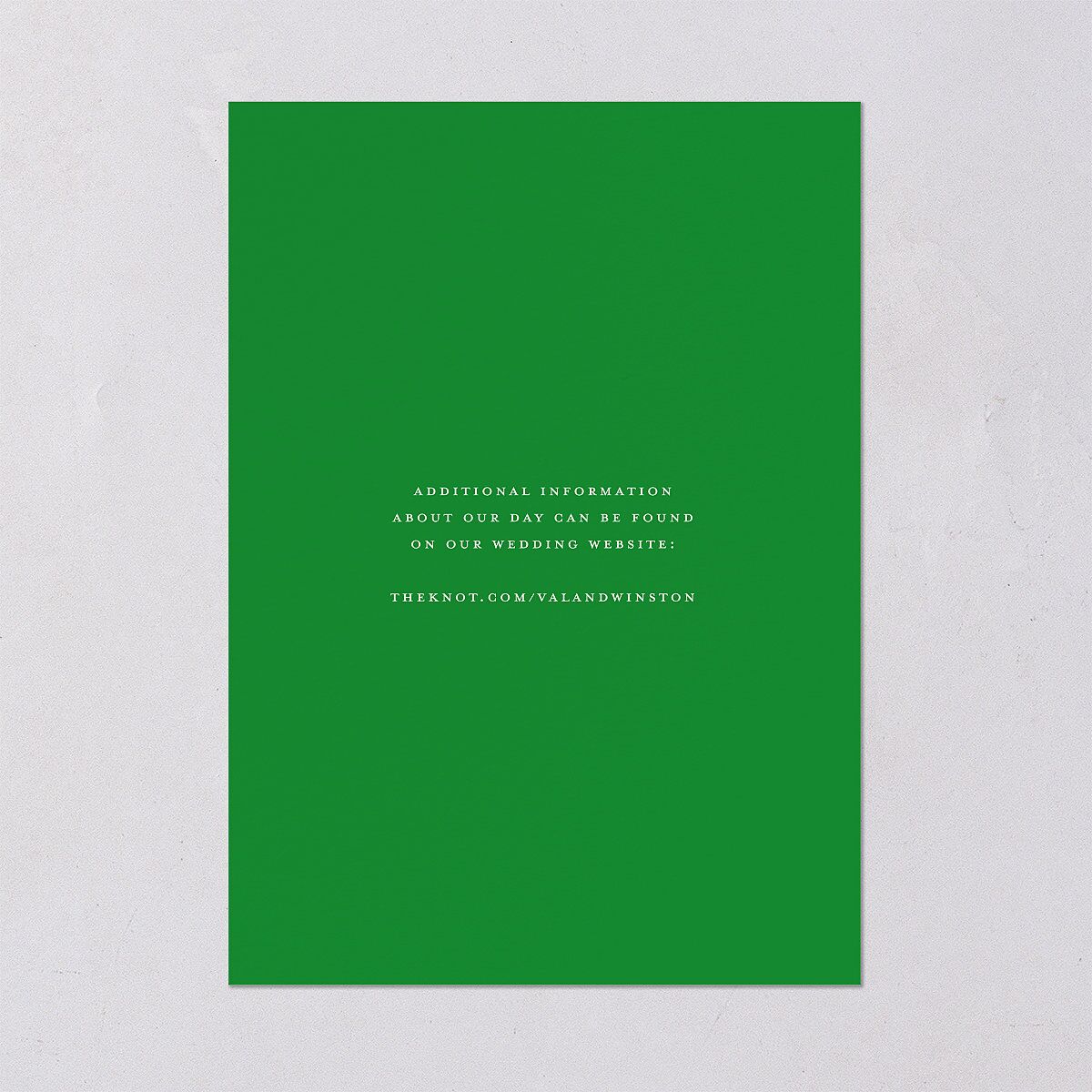 Elegant Eclectic Wedding Invitations Jewel Green Signature Blank No Standard
