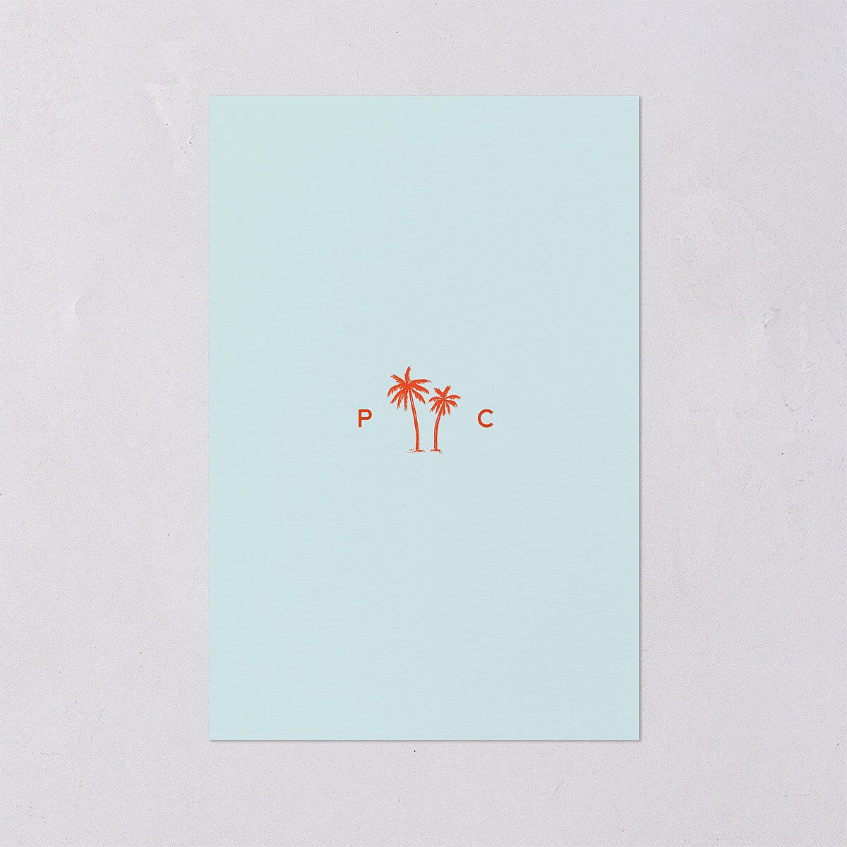 Cabana Stripes Table Numbers Pastel Blue Signature