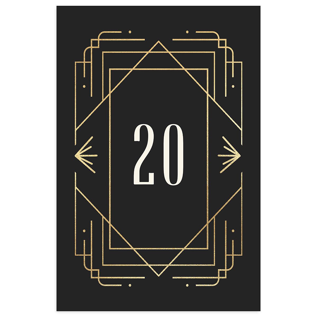 Vintage Deco Table Numbers