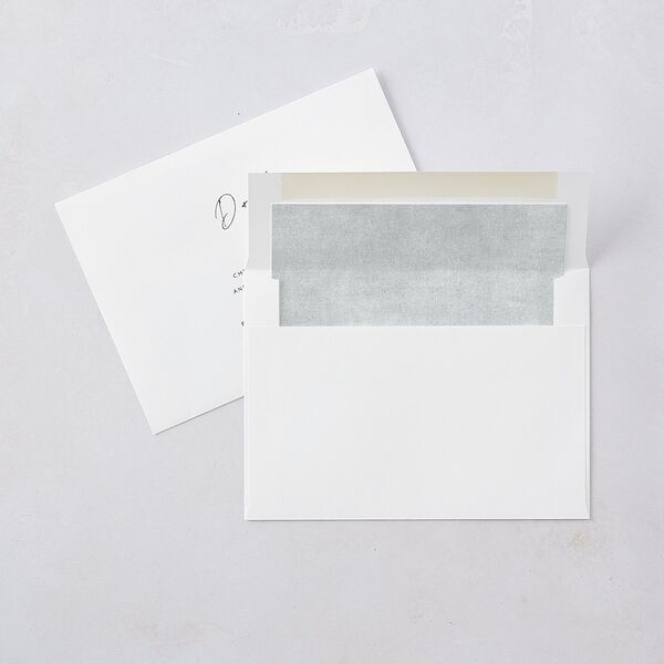 Signatures Save The Date Cards Off-White Signature smooth Blank No Standard