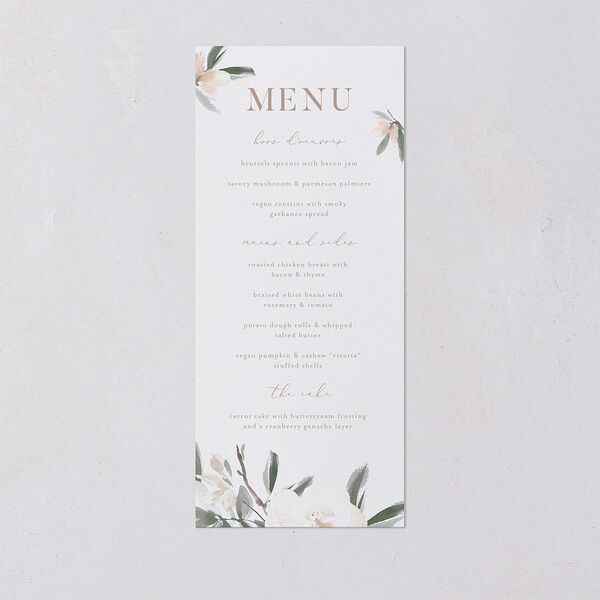 Elegant Garden Menus Thyme Signature