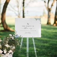 Minimal Floral Standard Direction Sign Medium Ocean Standard Indoor Foam Core M Direction